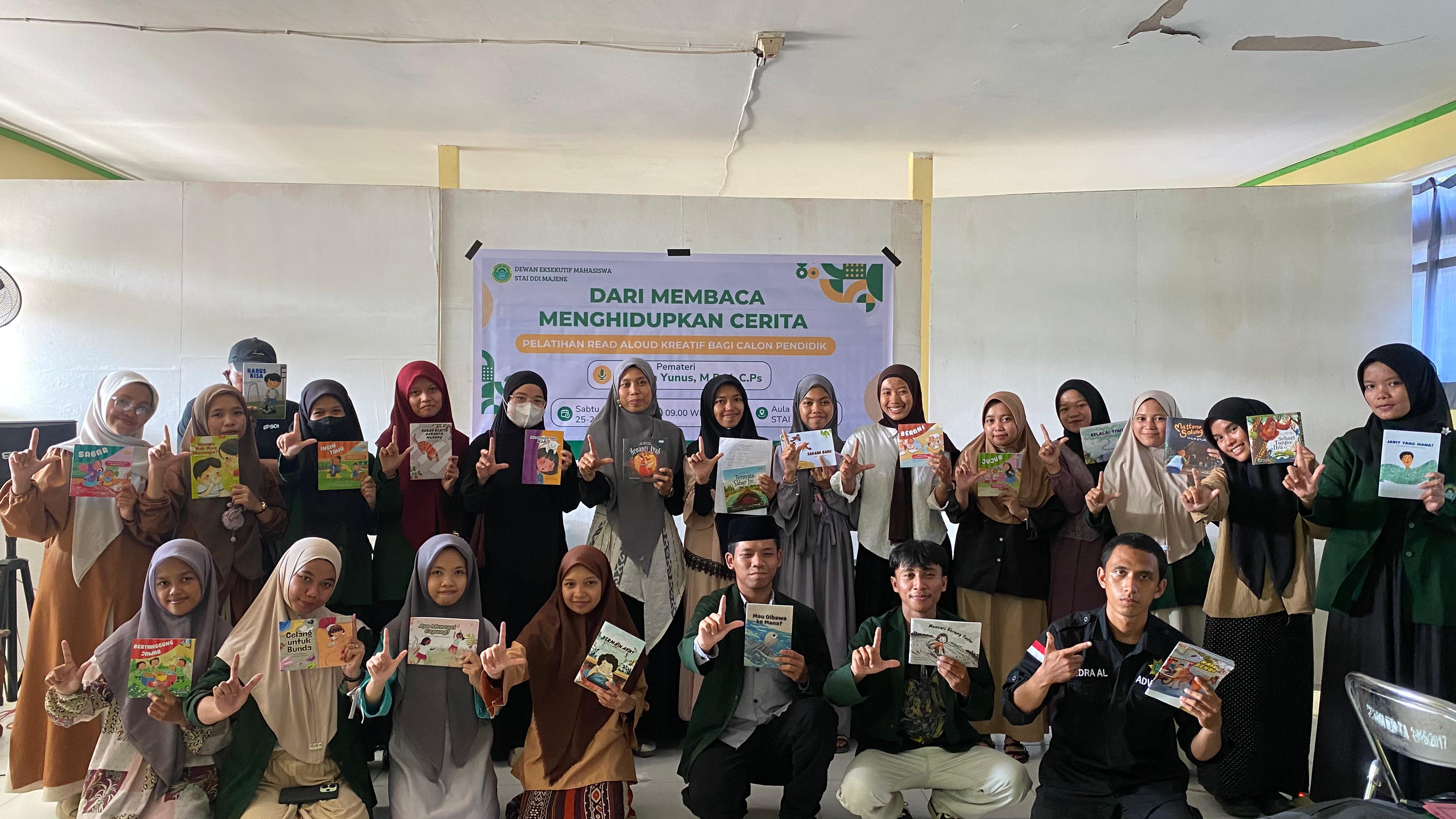 Upgrade Skill Ngajar! DEMA STAI DDI Majene Gelar Pelatihan Read Aloud