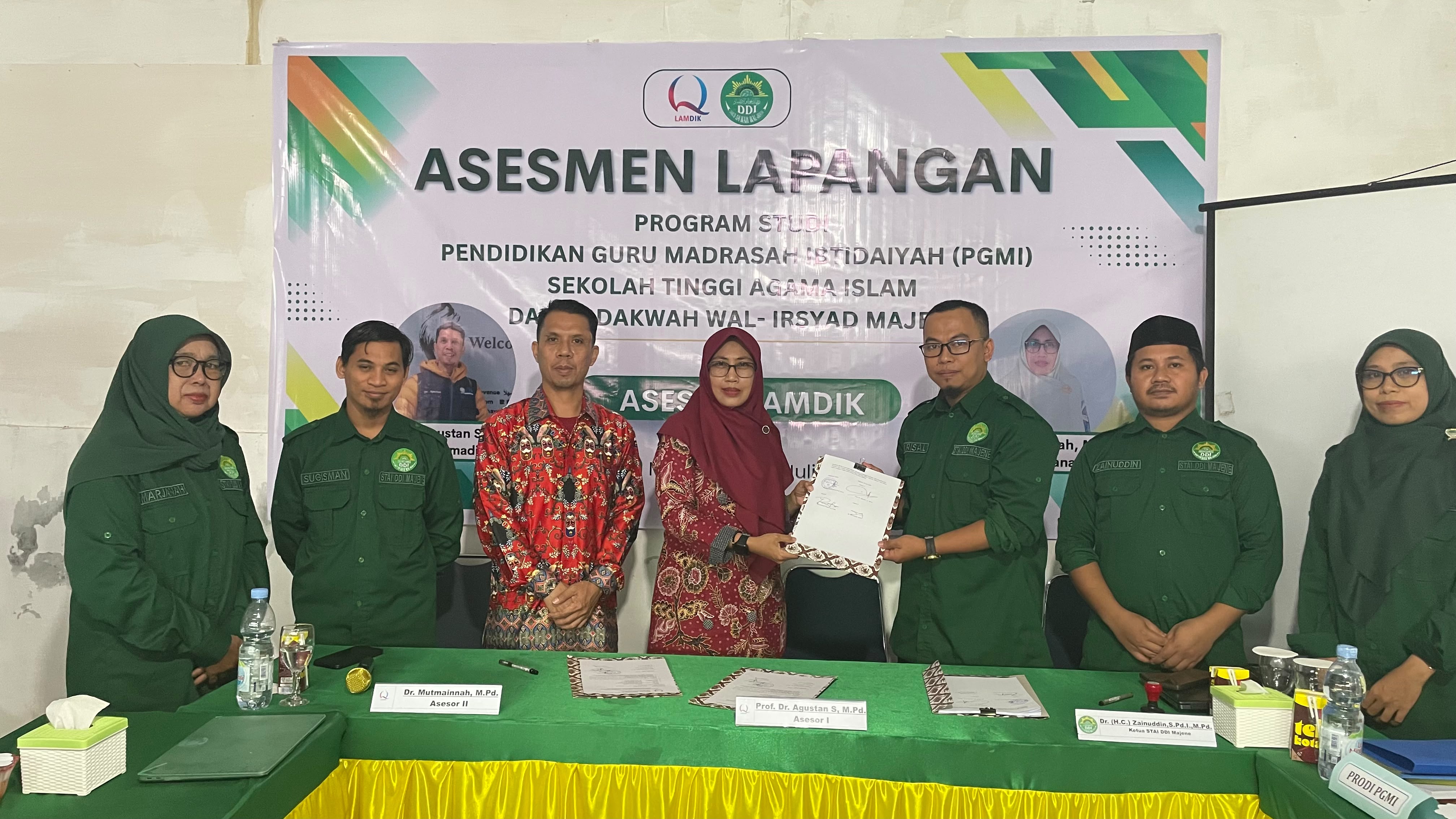 PGMI STAI DDI Majene Mantapkan Komitmen Mutu melalui Asesmen Lapangan LAMDIK